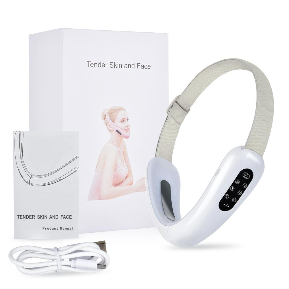 Cằm V-Dòng Lên Nâng Dây Căng Da Mặt Thiết Bị Máy Đỏ Đèn LED Màu Xanh Dương Quang Trị Liệu Mặt Giảm Béo Rung Máy Mát Xa V Chăm Sóc Da Mặt