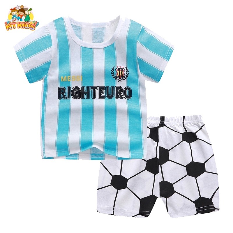 Bộ Quần Áo Bé Trai NT KIDS Chất Liệu COTTON Họa Tiết Vui Vẻ