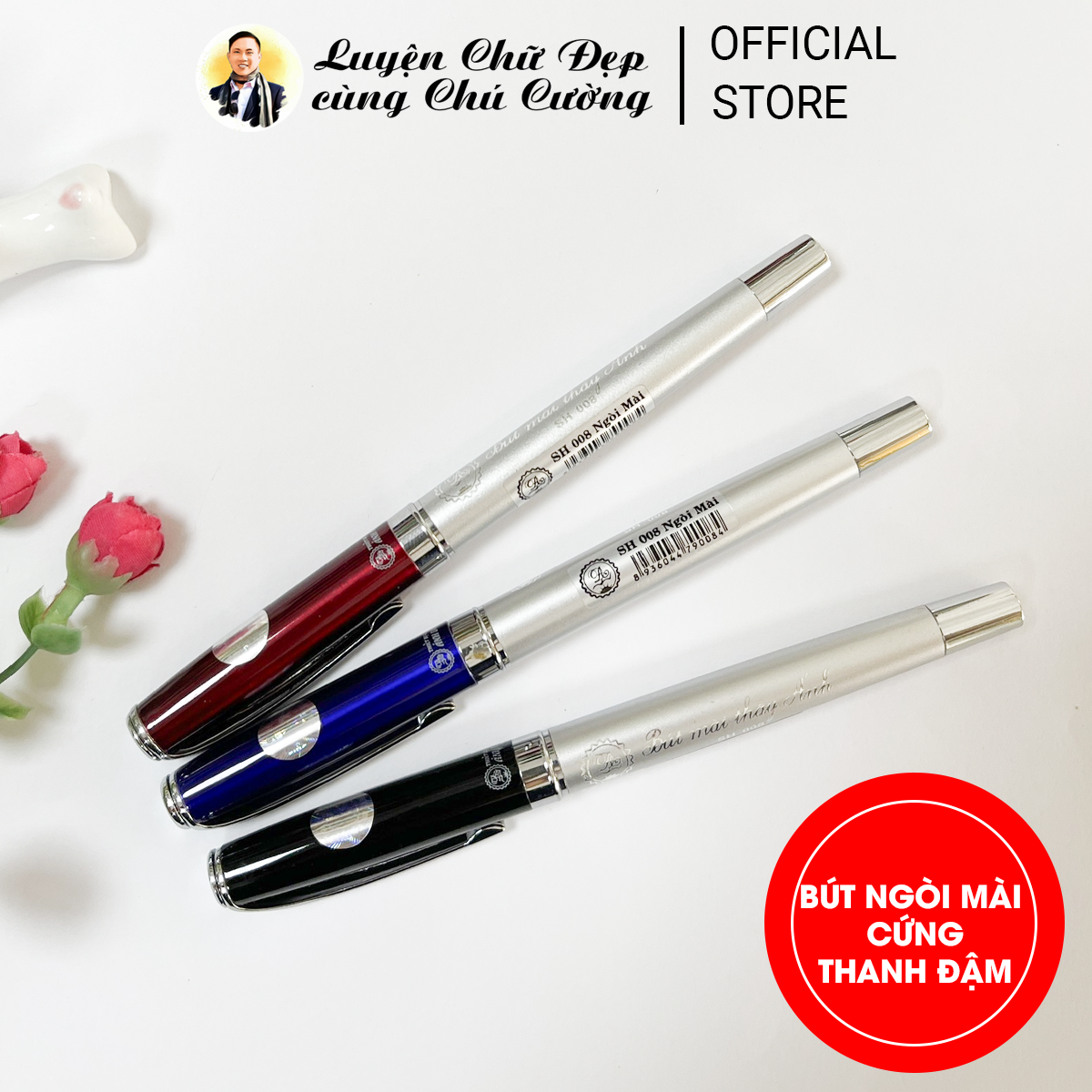 Bút Mài Thầy Ánh SH008 | bút ngòi mài cứng Viết Thanh Đậm Luyện Chữ Đẹp