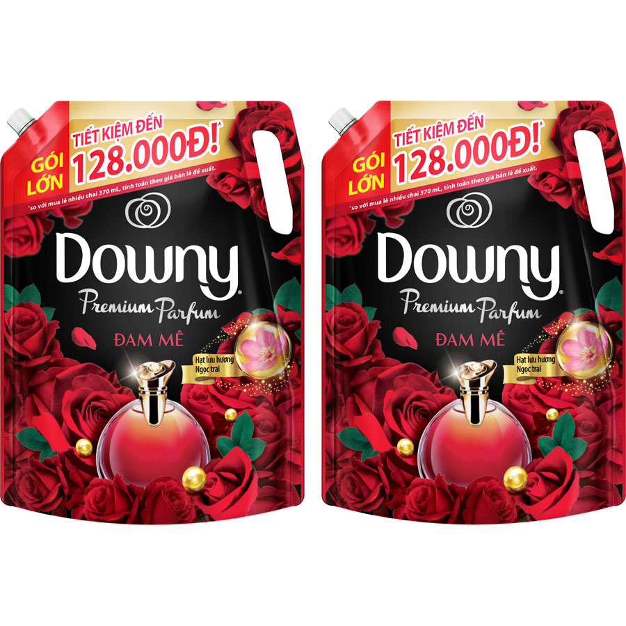 Combo 2 Túi Nước Xả Vải Downy - Đam Mê 2 Lít