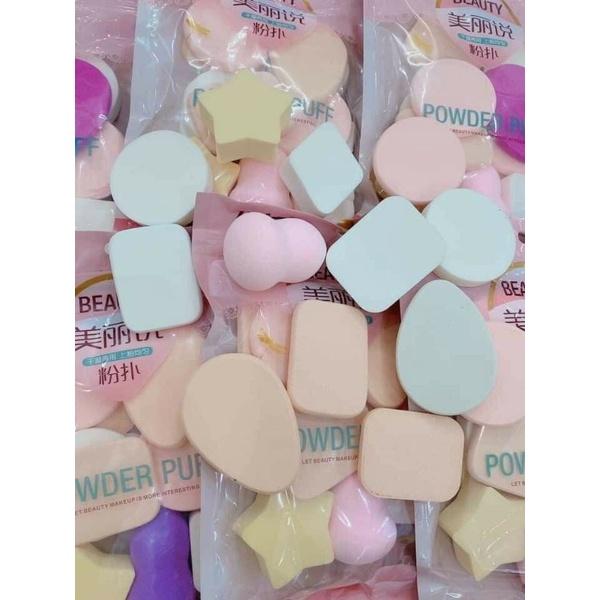 SET 13 BÔNG MÚT TRANG ĐIỂM KELI NỘI ĐỊA TRUNG
