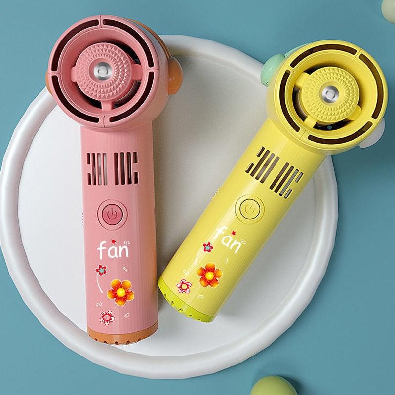 Quạt Mini Cầm Tay Phun Sương Tạo Độ Ẩm Tự Động Không Cánh Quạt Có Cổng Sạc USB