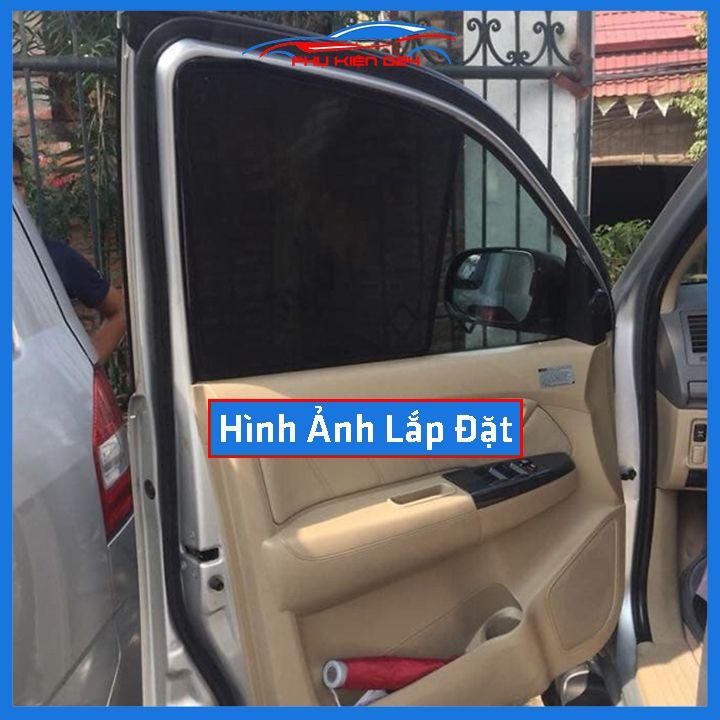 Bộ 4 rèm chắn nắng nam châm Fortuner 2017-2018-2019-2020 khung cố định chống tia UV