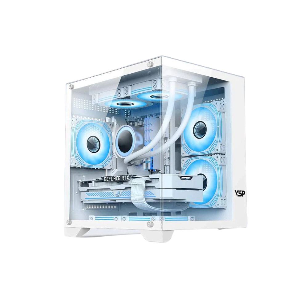 VỎ CASE MÁY TÍNH AQUANAUT PRO GAMING M-ATX X2 GALAXY - Hàng Chính Hãng