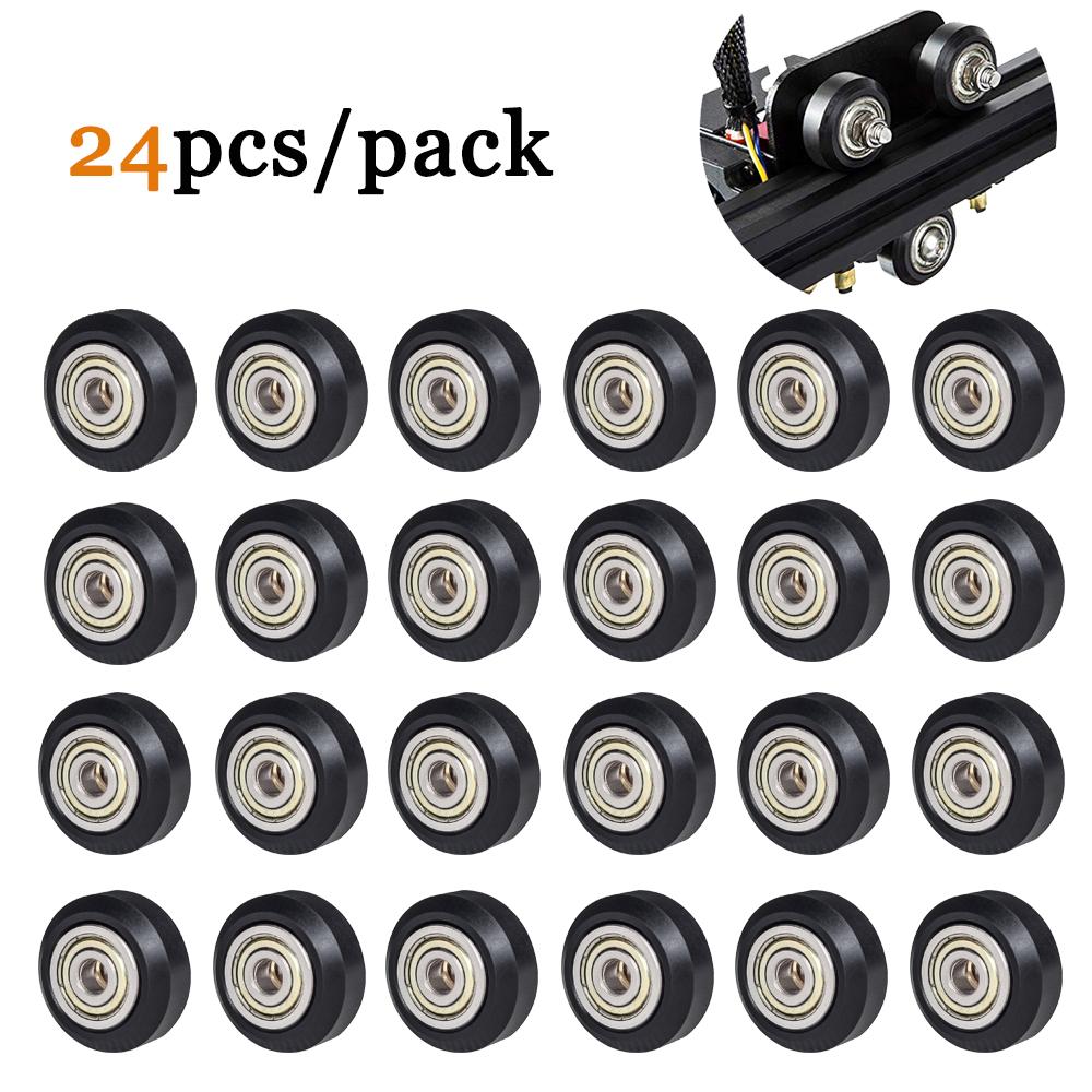 SIMAX3D CNC POM Bánh Xe Ròng Rọc 3D Máy In Phần 12/24 Chiếc Nhựa Có Chịu Lực Idler Ròng Rọc Bánh Răng Perlin Bánh Xe Ender 3 Máy In Bộ Dụng Cụ