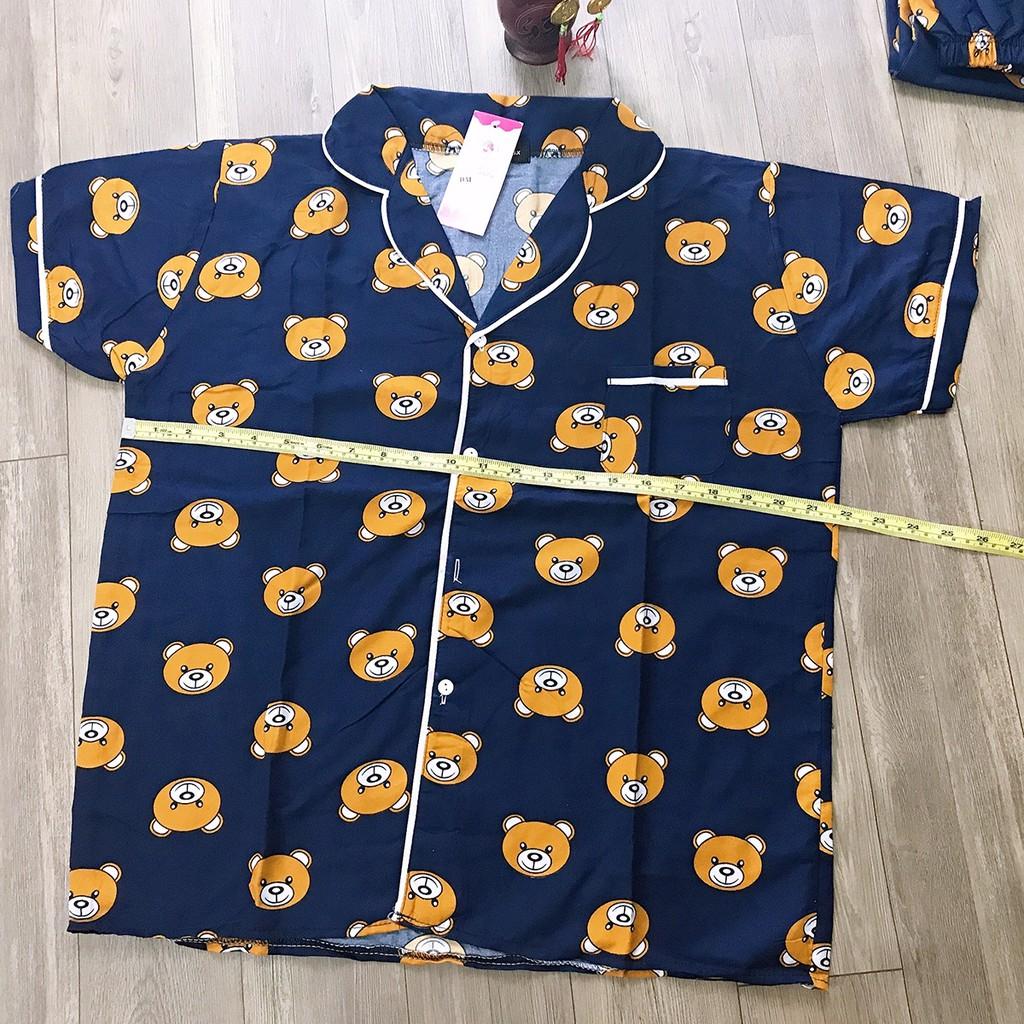 Bộ đồ Pijama kate Thái - Tay cộc quần dài form 60-75kí
