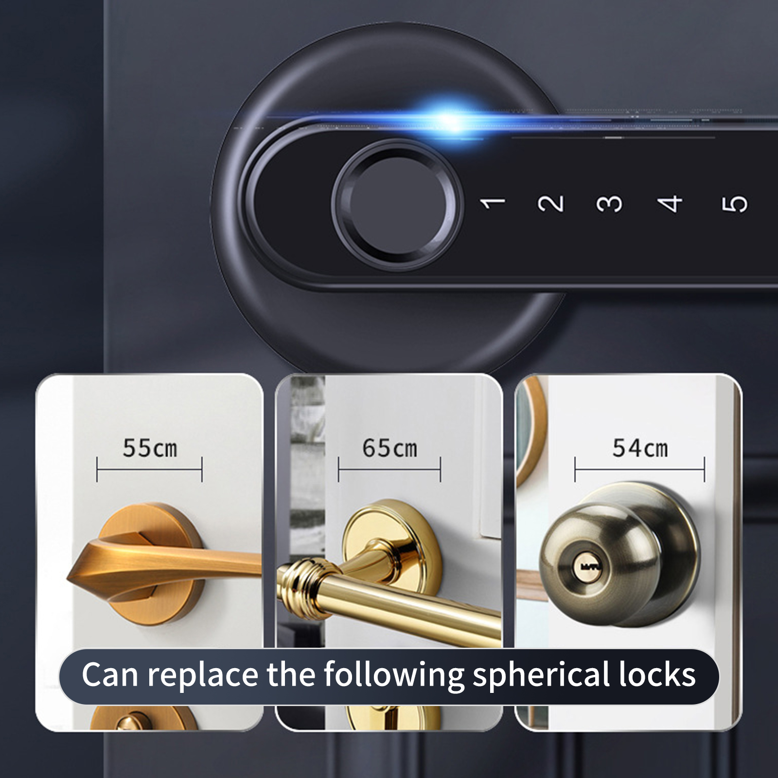 Khóa Cửa Thông Minh Vân Tay & Mật Khẩu F190