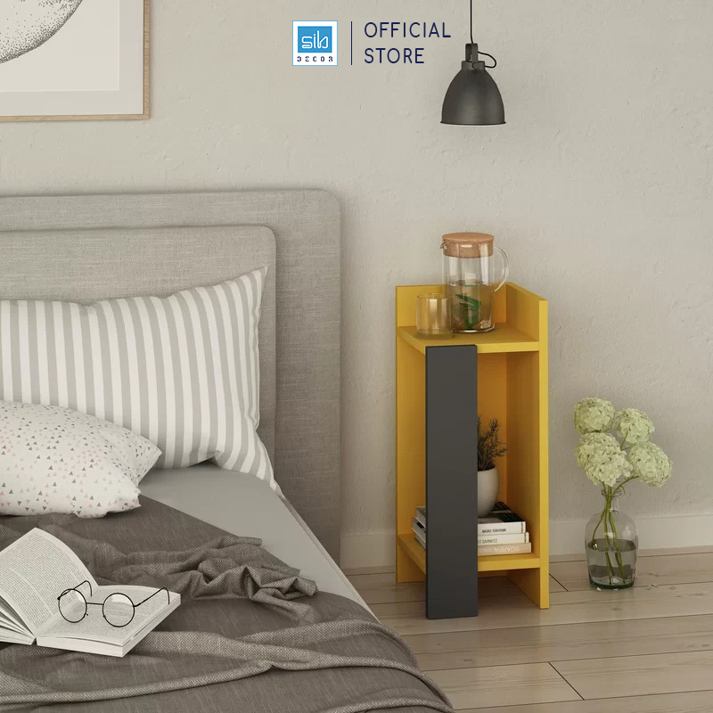 Kệ Đầu Giường Đơn Giản Halie Thương Hiệu Sib Decor Kdg11 - Đen - Vàng
