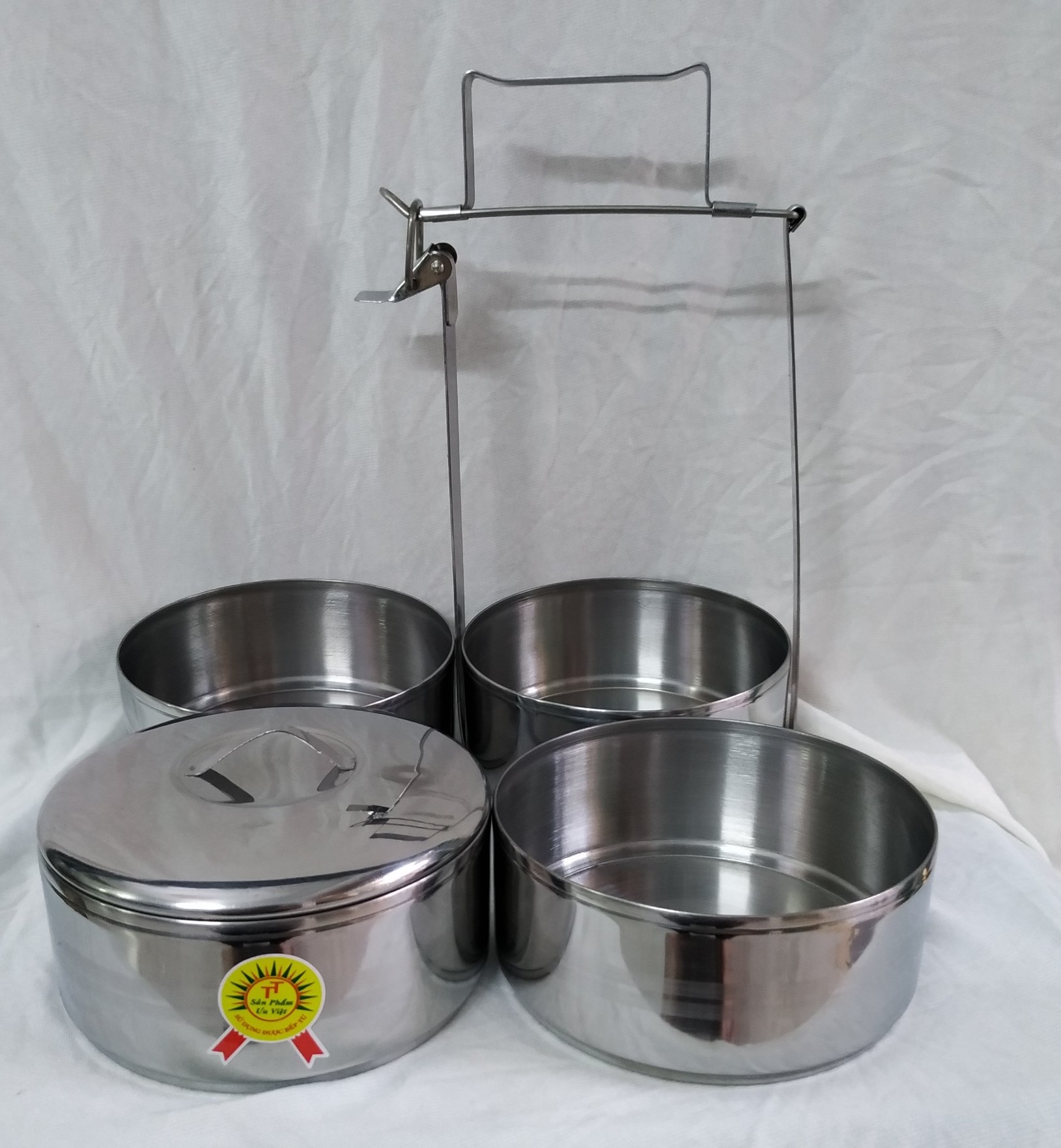 CAMEN INOX 4 NGĂN BẰNG NHAU