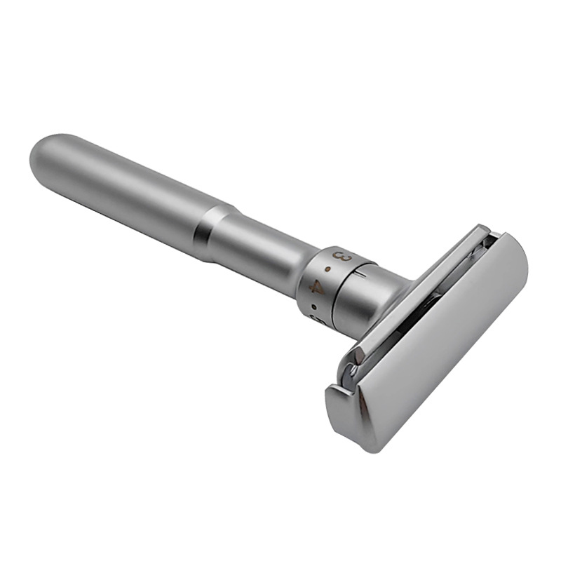 Dao cạo râu truyền thống có hộp kèm lưỡi lam 2000SA - Dao cạo không gỉ 6 cấp chỉnh độ bén
