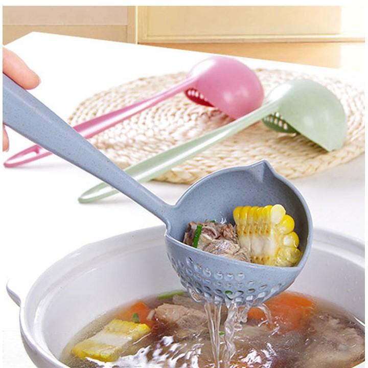 Muỗng Múc Canh Lúa Mạch - Lúa Mì 2 Trong 1