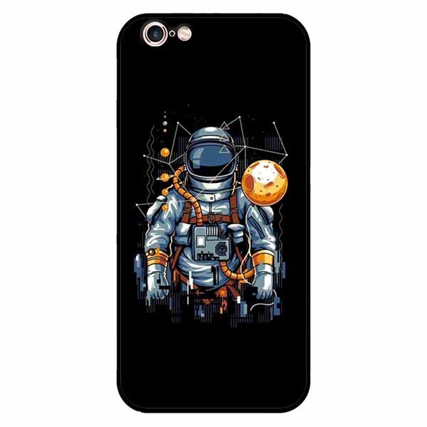 Ốp lưng in cho Iphone 6 Plus/ 6s Plus Phi Hành Gia Mặt Trăng