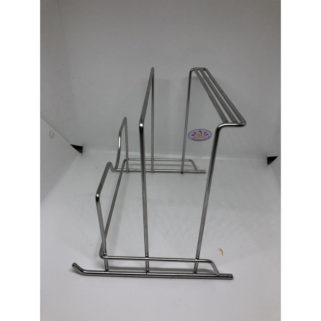 Kệ dắt dao 2 thớt inox 304 cao cấp gọn gàng chắc chắn bền bỉ bán chạy giá tốt nhất thị trường Hcm