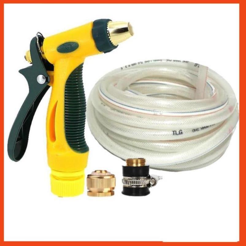 Bộ dây vòi xịt nước rửa xe, tưới cây tăng áp 3 lần,loại 3-5M 206317