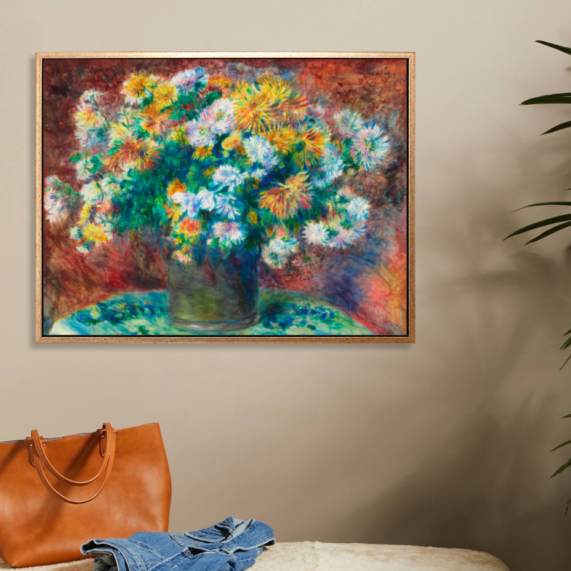 Tranh canvas trang trí treo tường danh hoạ tĩnh vật hoa - Chrysanthemums