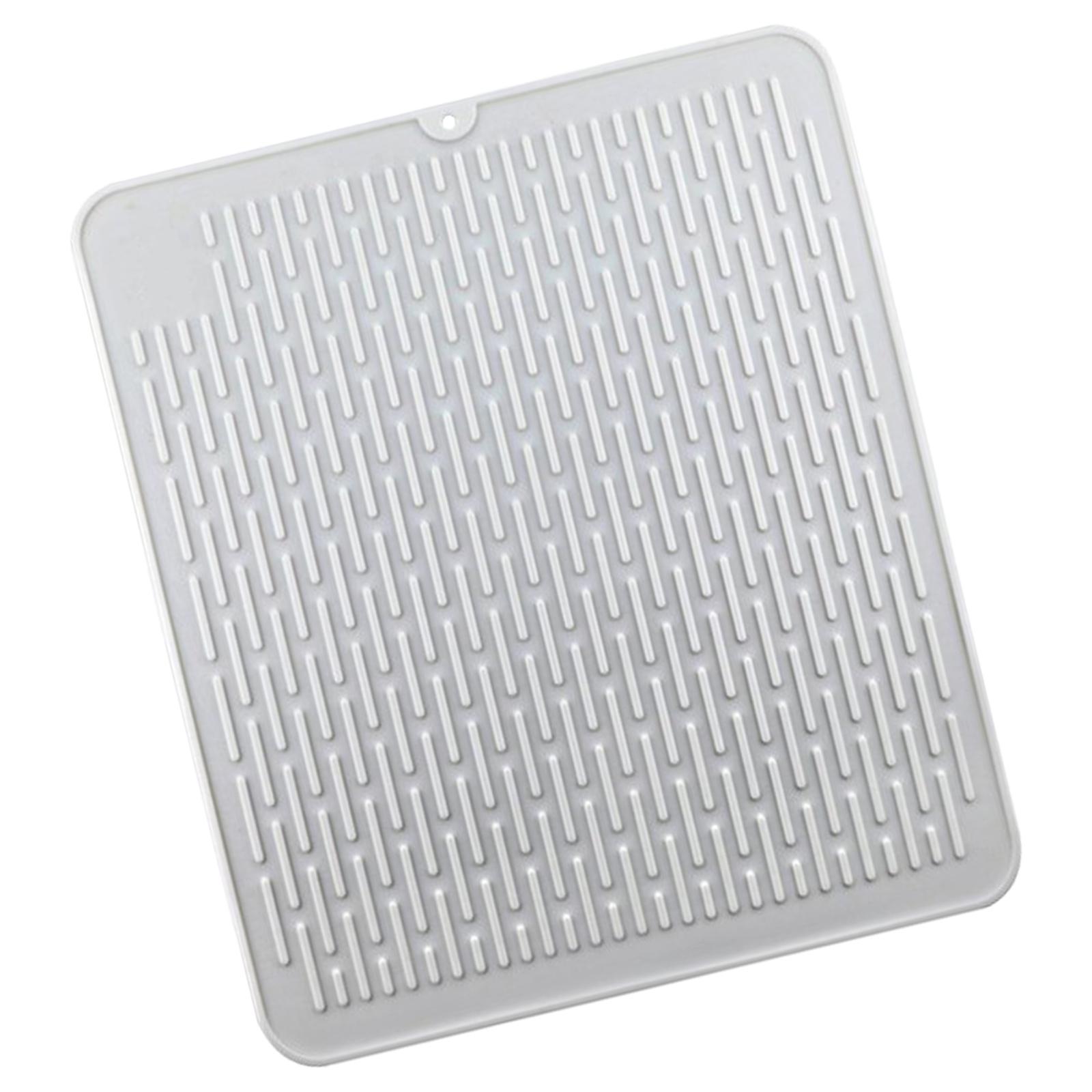 Silicone Fast Sink Drying Mat Heat Resistant 45x40cm Dish Draining Mat