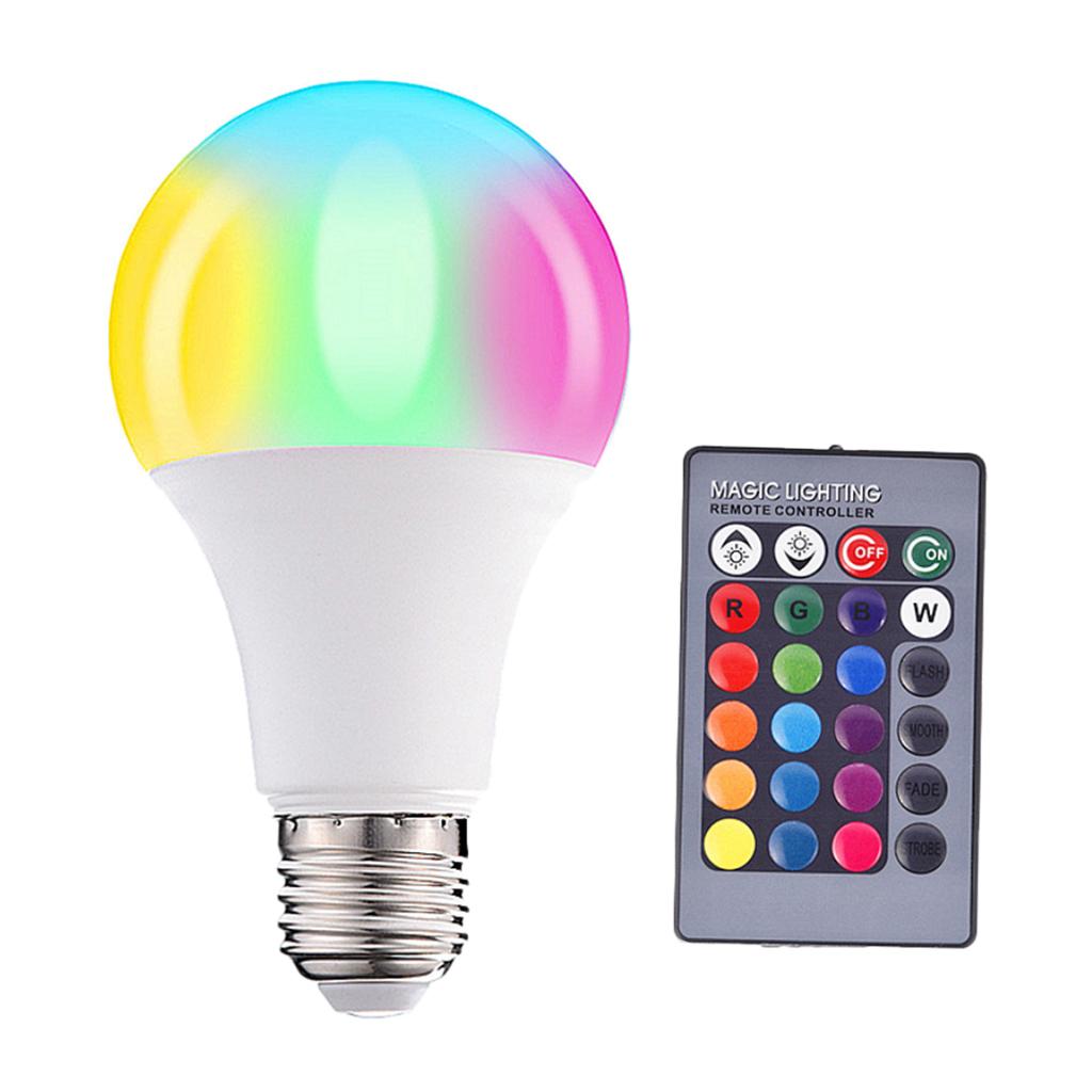 LED Color Changing Light Bulb With Remote Control Home Decoration