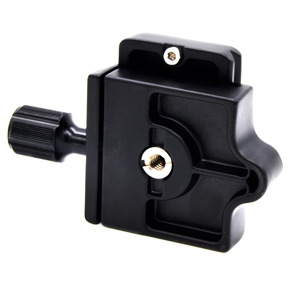 QR Quick Release Clamp Plate with 1/4 - 3/8'' Screw Adapter for Tripod Head
