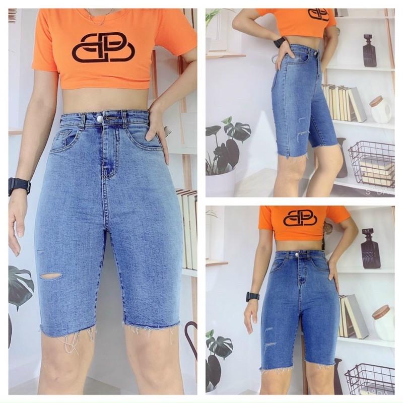 Quần jeans ngố co giãn cao cấp -T
