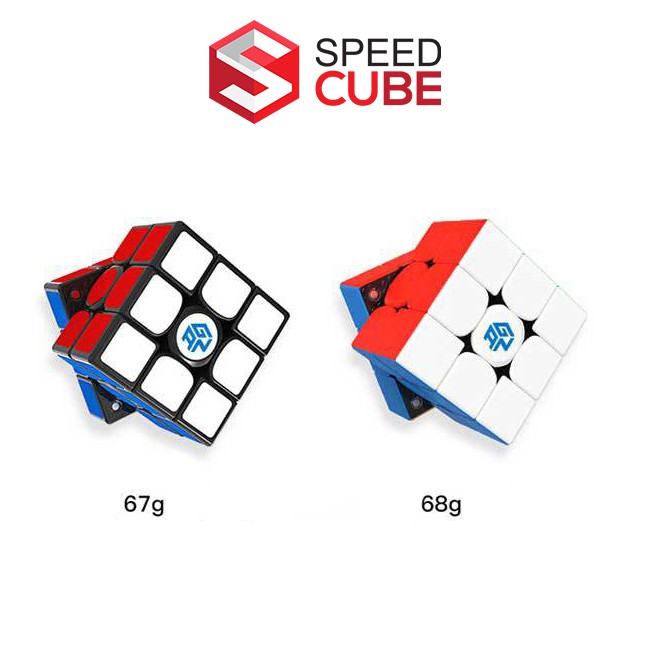Đồ chơi ảo thuật Rubik 3x3 GAN 356 XS Stickerless/Viền đen, Rubik 3x3x3 Nam Châm Xoay Mượt