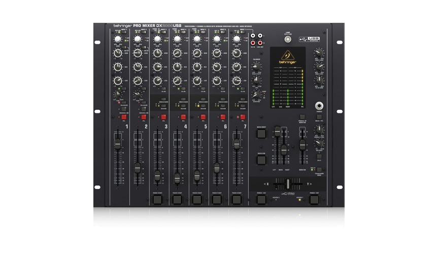 Behringer Mixer DX2000USB Professional 7-Channel DJ Mixer-Hàng Chính Hãng