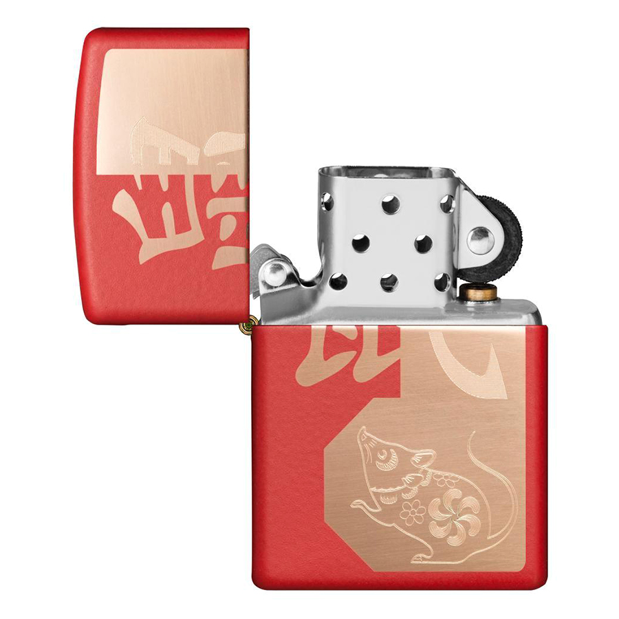 Bật Lửa Zippo 29929 – Zippo Year of the Rat Red Matte