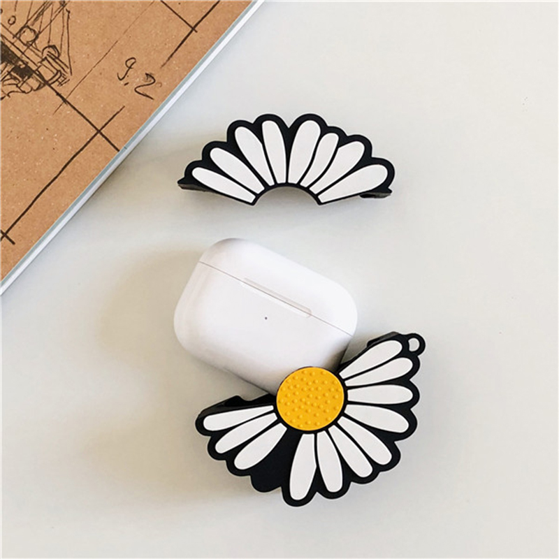 Hộp bảo vệ dành cho AirPods 1/2 Case Hoa cúc GD kèm móc treo