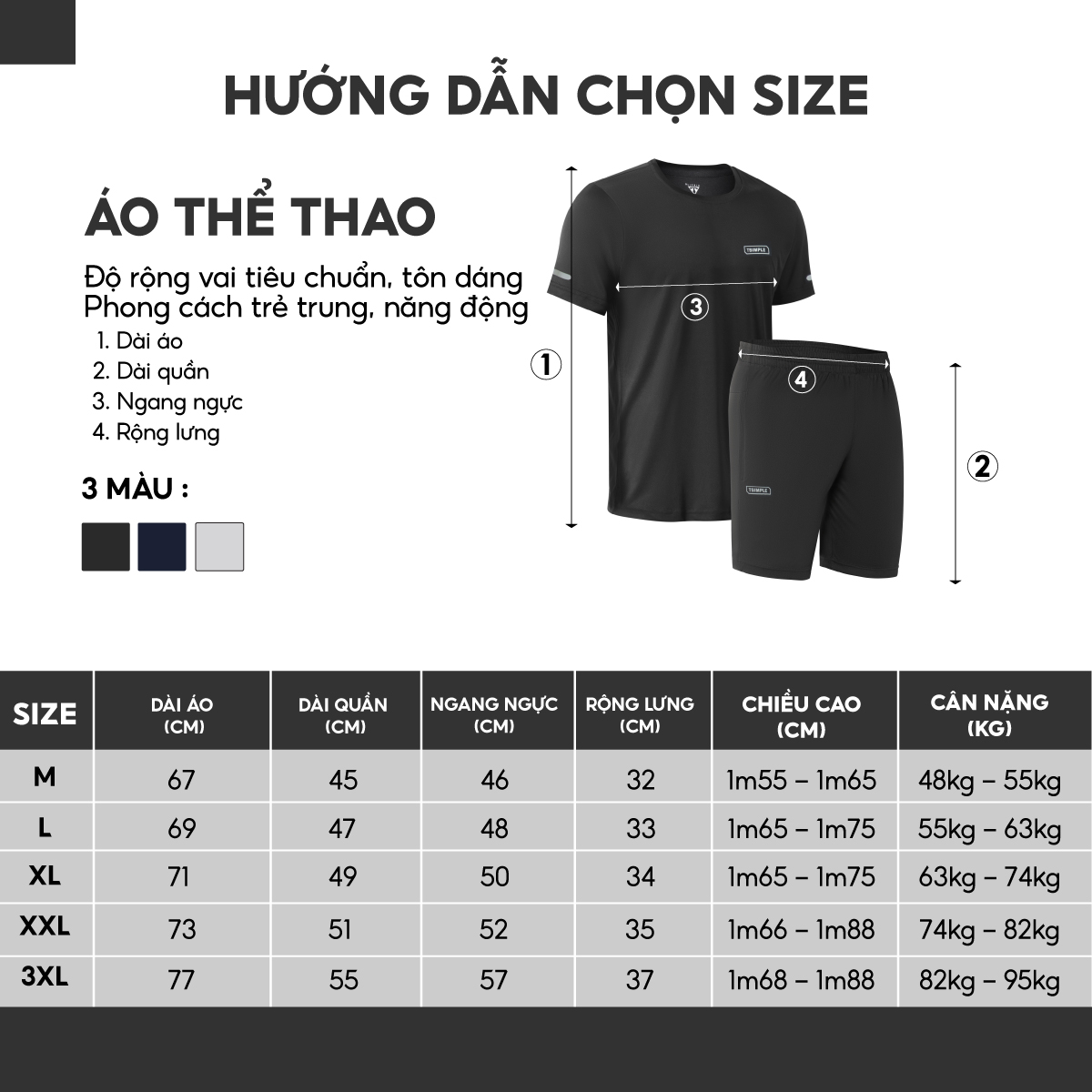 Bộ Quần Áo Thể Thao Nam TSIMPLE tập gym vải thun lạnh thoáng mát thấm hút mồ hôi co giãn chuẩn form MSSBHP1
