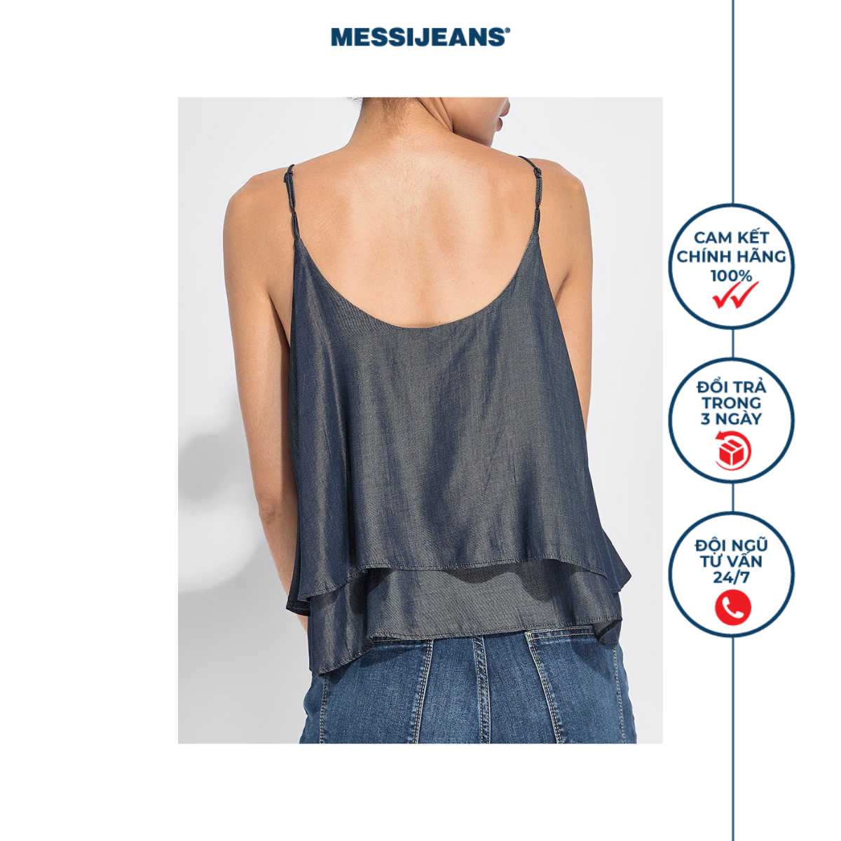 Áo dây 2 lớp SSW-496 (Fashion)
