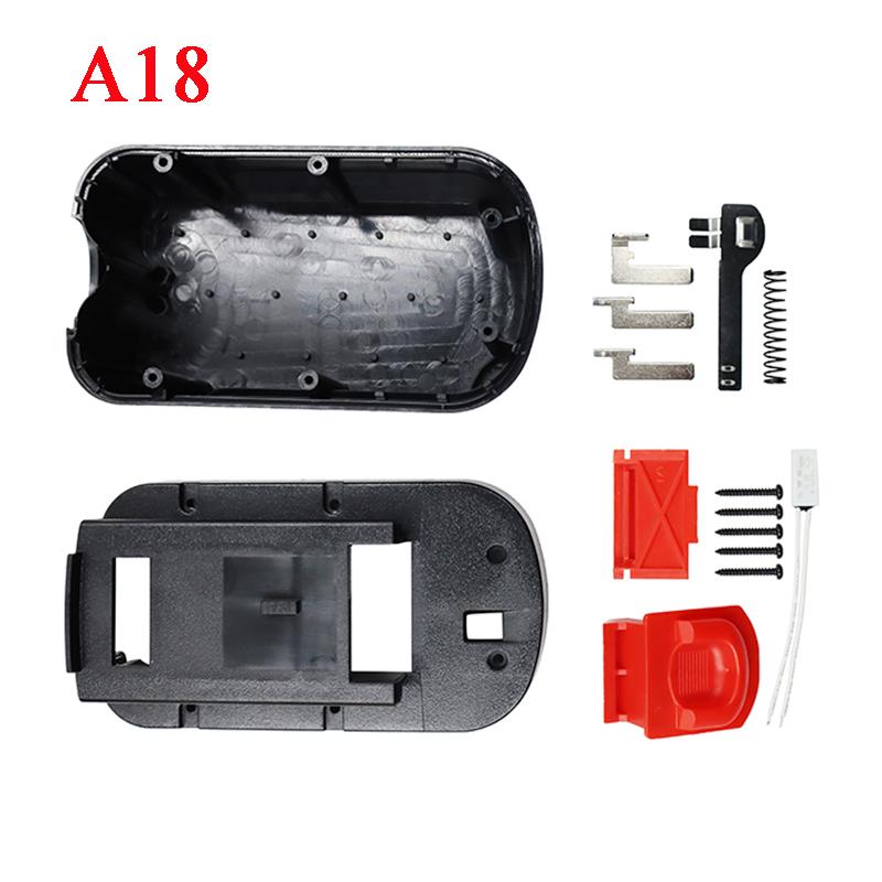 A12 A14 A18 Nhựa Vỏ Vỏ Hộp Cho Black Decker 12V 14.4V 18V NI-CD/MH Pin A12-X A12EX FS120B FSB14 FSB18 HPB12 Màu sắc: A18