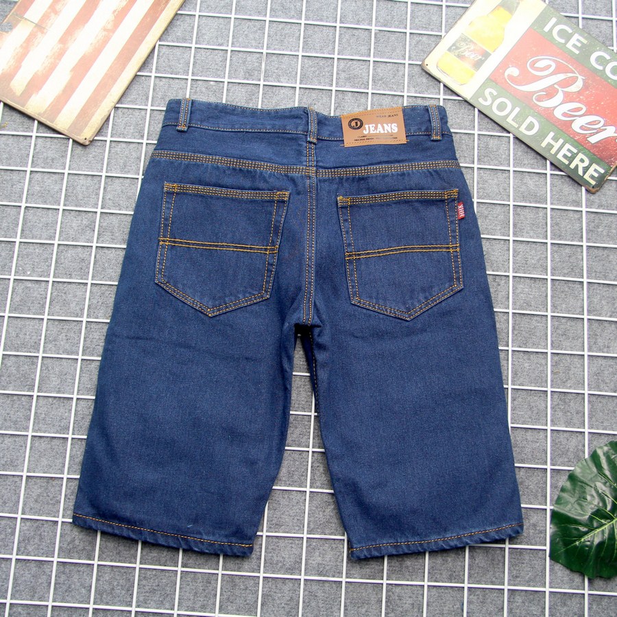 Quần short jeans nam xanh đậm vải dày đẹp Q392 MĐ thời trang