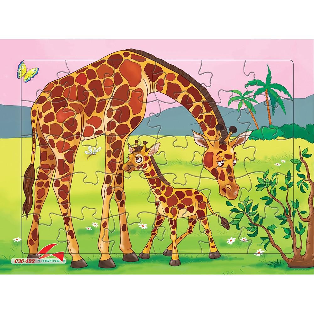 Bộ Tranh Ghép Hình Nhân Vật Ngộ Nghĩnh -Size A4, 30 Mảnh Ghép, Đồ Chơi An Toàn Cho Bé, Đồ Chơi Trí Tuệ Trẻ Em