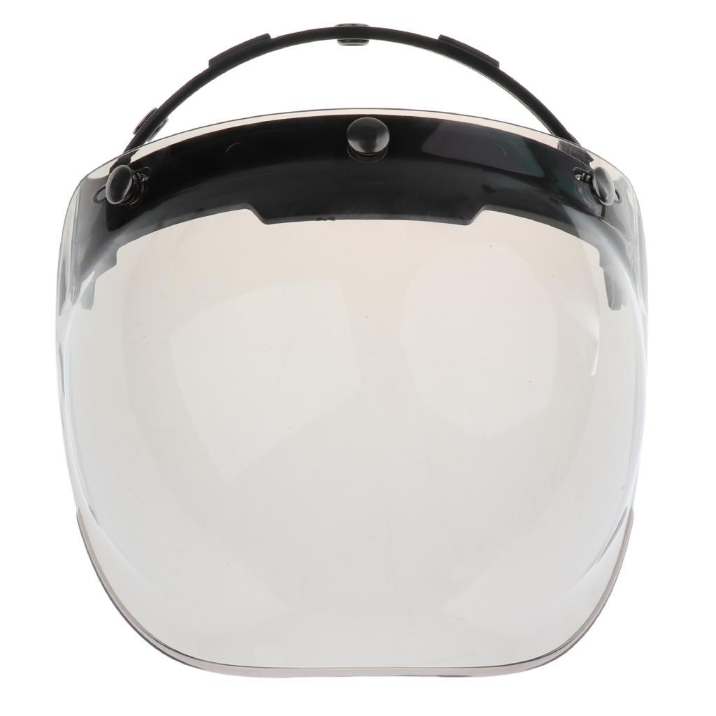 2x3-Snap Bubble Wind Shield Visor for Bonanza Motorcycle Helmets 4