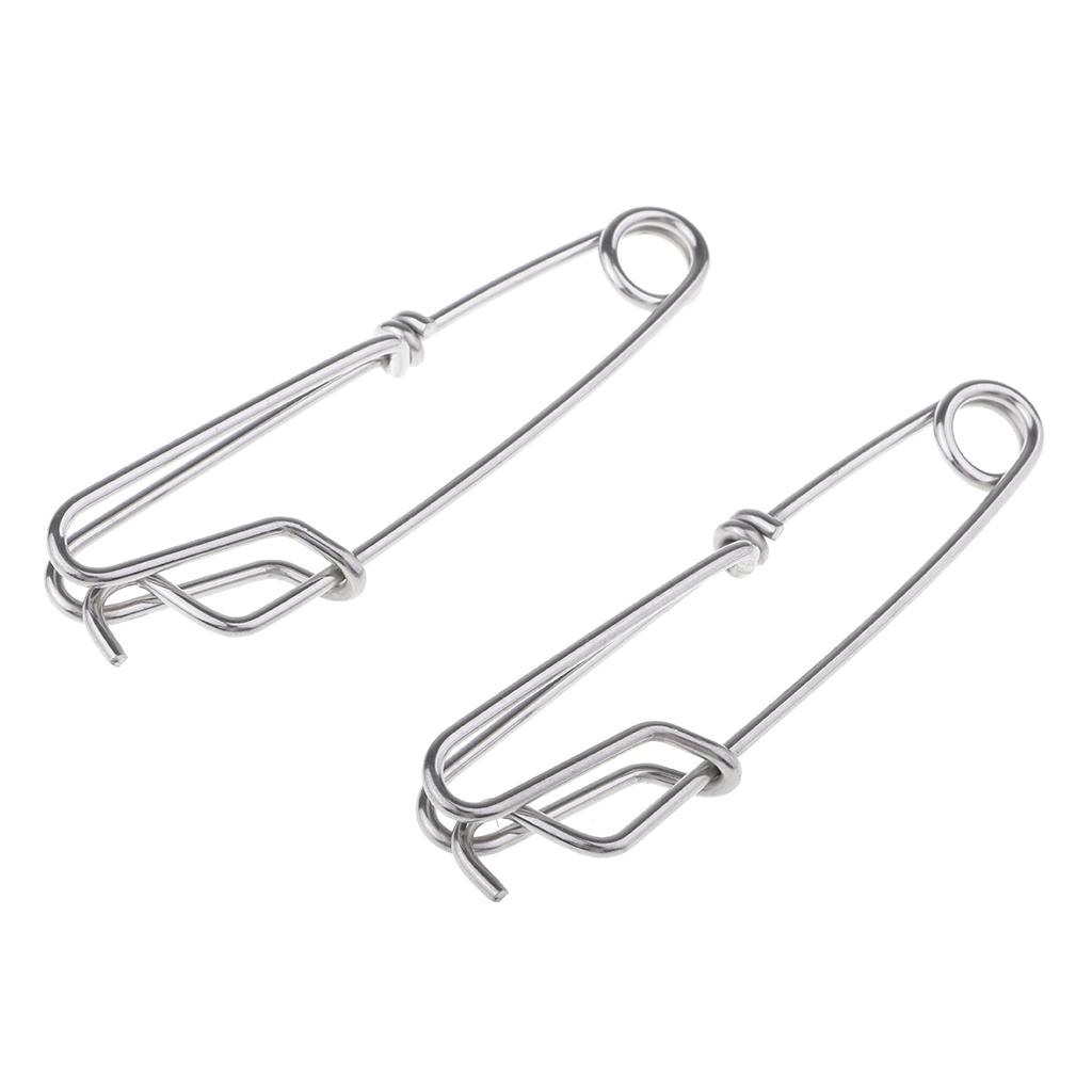 Móc Câu Cá Bằng Thép Không Gỉ - Tùy Chọn Số Lượng & Kích Thước