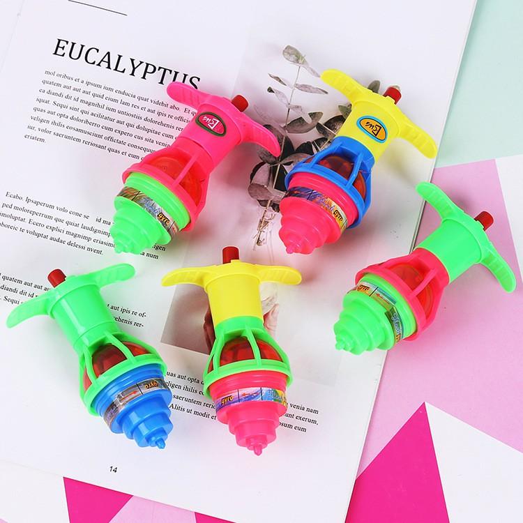 Con quay đồ chơi có đèn phát sáng 10cm