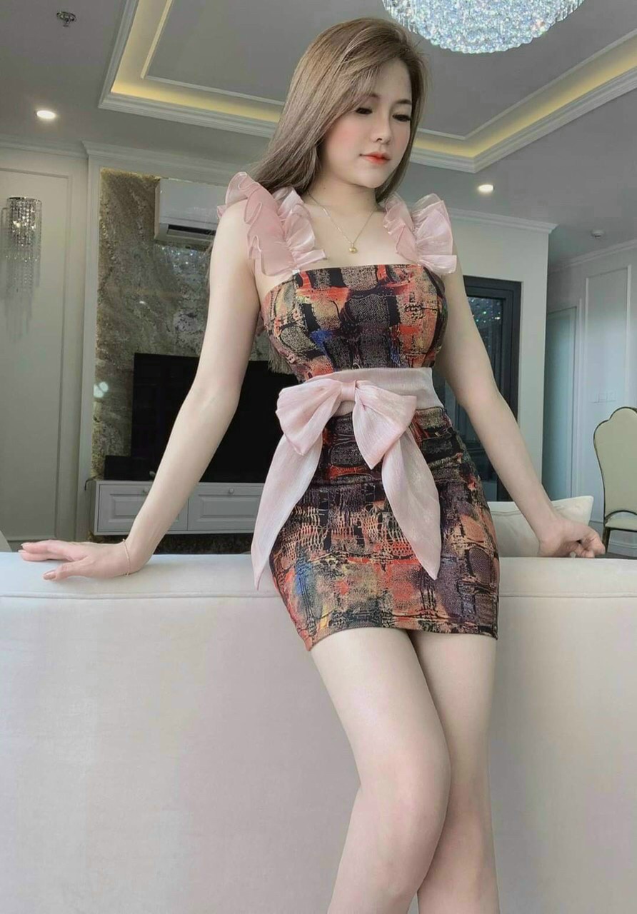 Đầm body thun dẻo co giãn phối voan