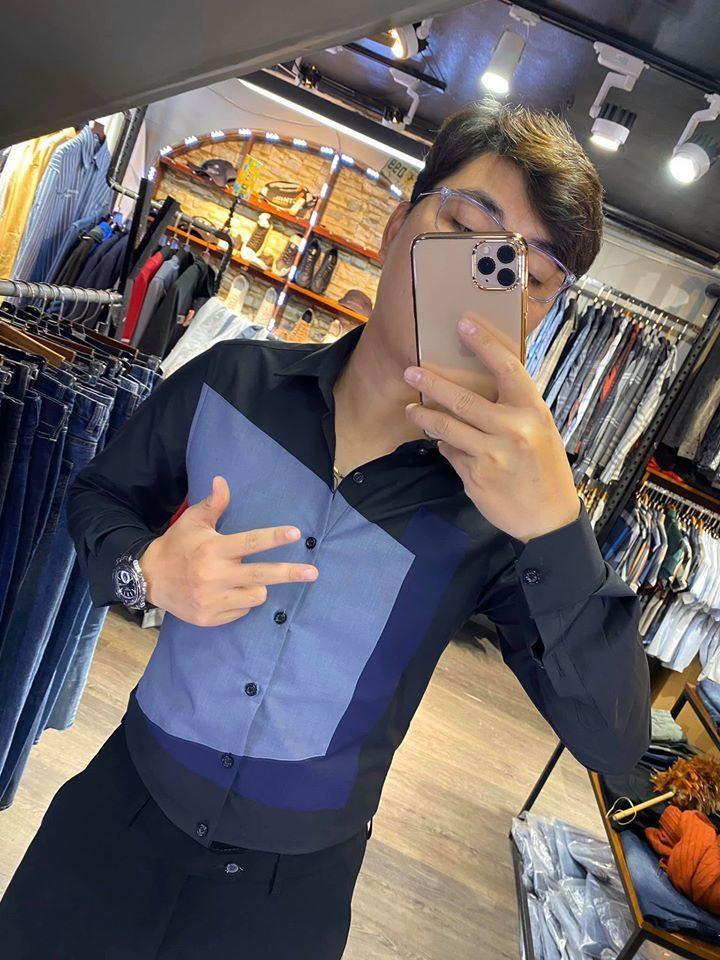 ÁO SƠ MI QRAIN 1 ĐEN