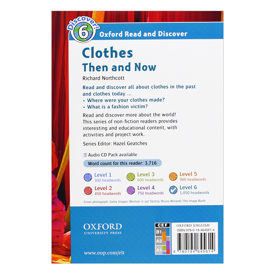 Oxford Read and Discover 6: Clothes Then and Now Audio CD Pack