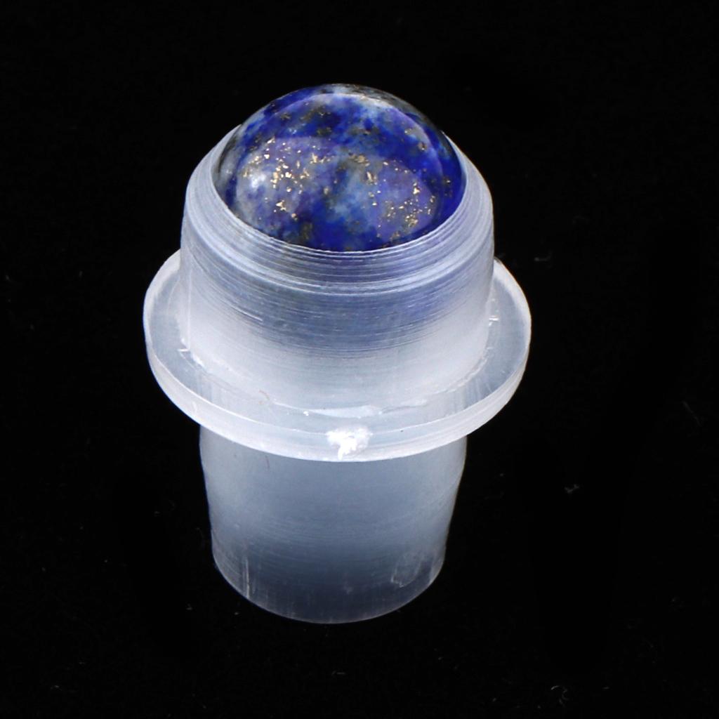 5Pcs Replacement Ball Roller Tops for Essential Oils Bottles Purple
