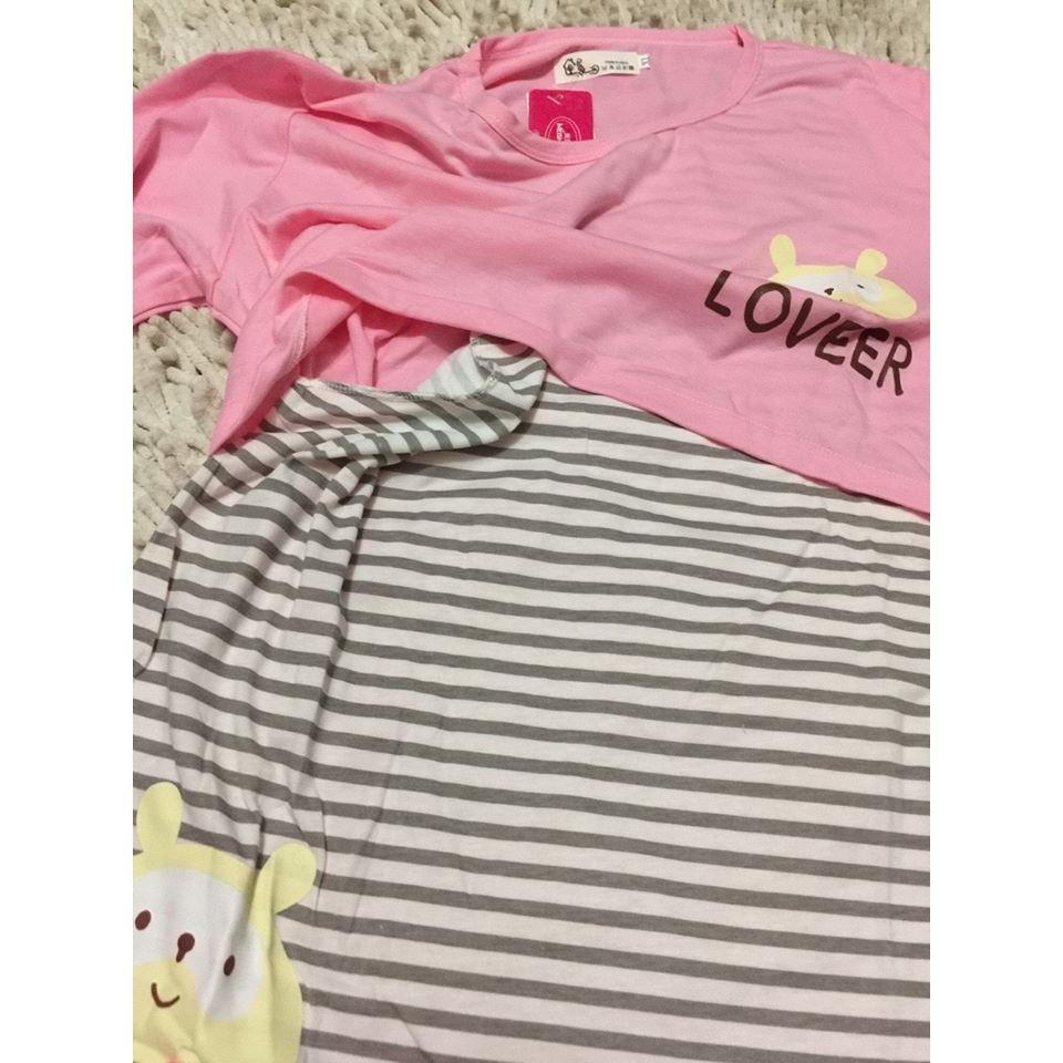 Bộ bầu dài tay mặc nhà cho con bú