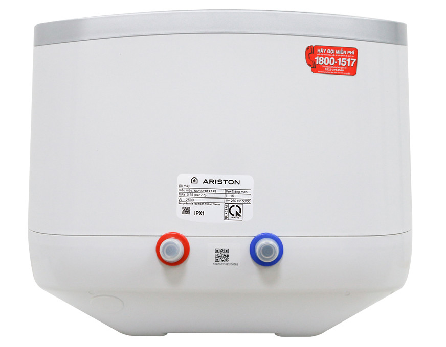 Máy nước nóng Ariston 15 lít AN2 15 TOP 2.5 FE 2500W- Hàng chính hãng (chỉ giao HCM)