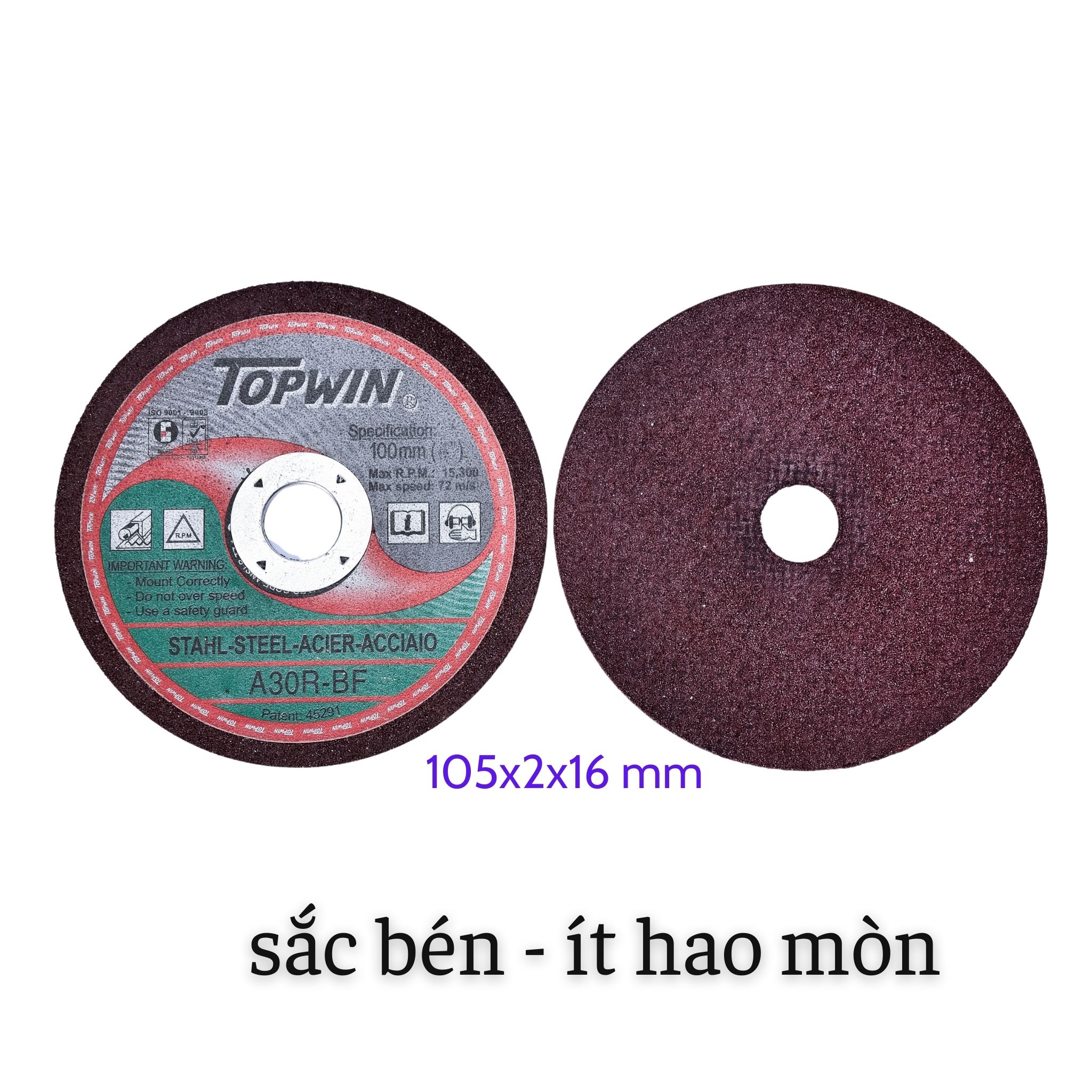 Đá cắt sắt Topwinx2x16mm