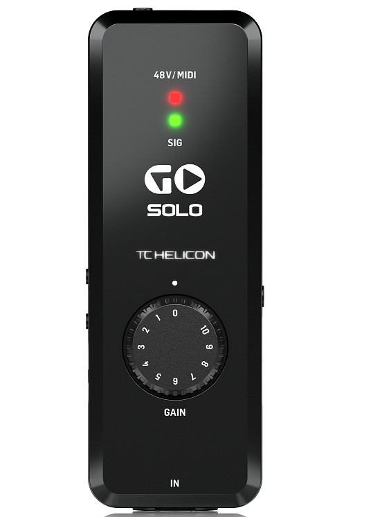 TC-Helicon GO SOLO Audio/MIDI Interface for Mobile Devices-Hàng Chính Hãng