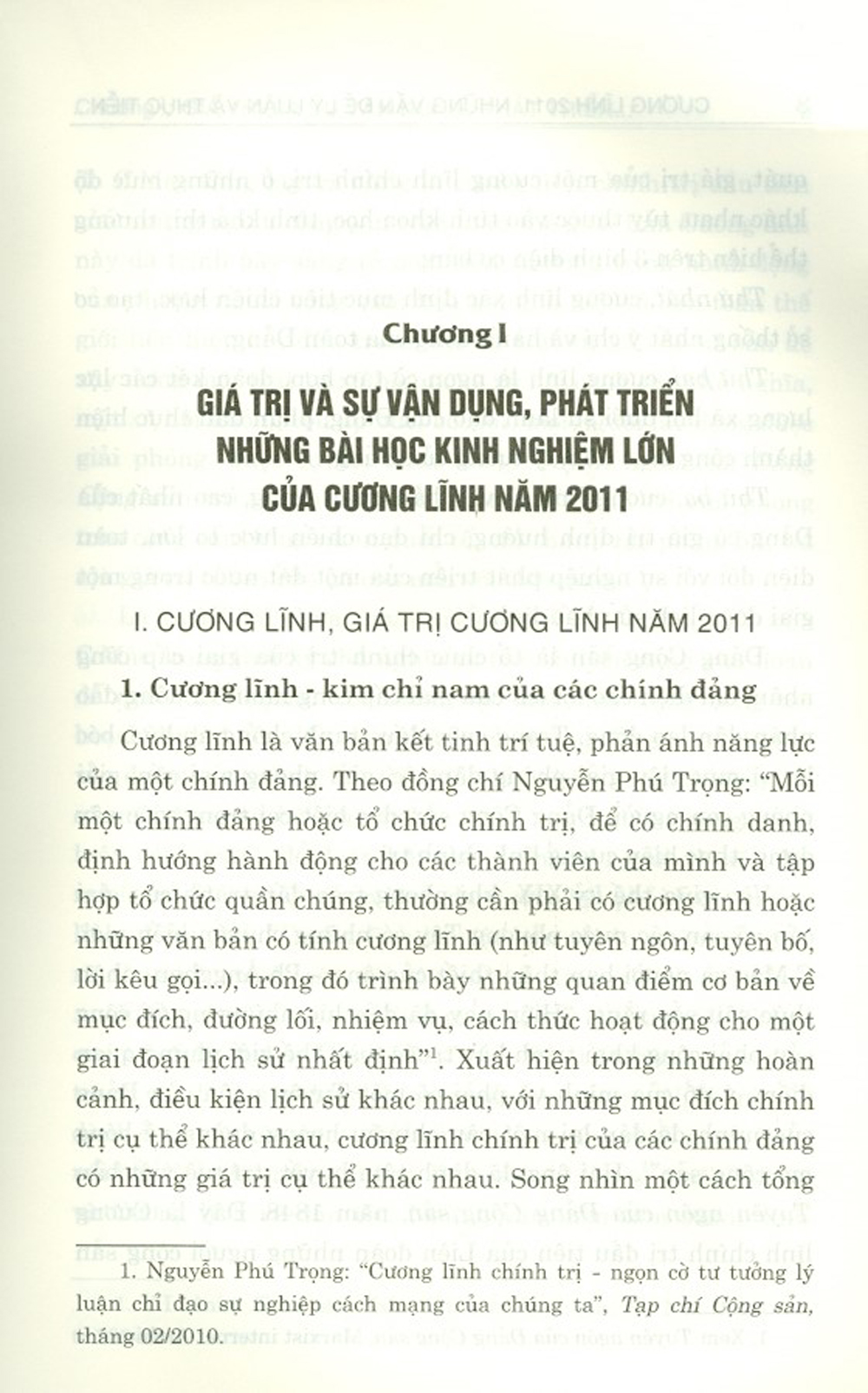 Cương Lĩnh 2011 - Những Vấn Đề Lý Luận Và Thực Tiễn Qua 10 Năm Thực Hiện