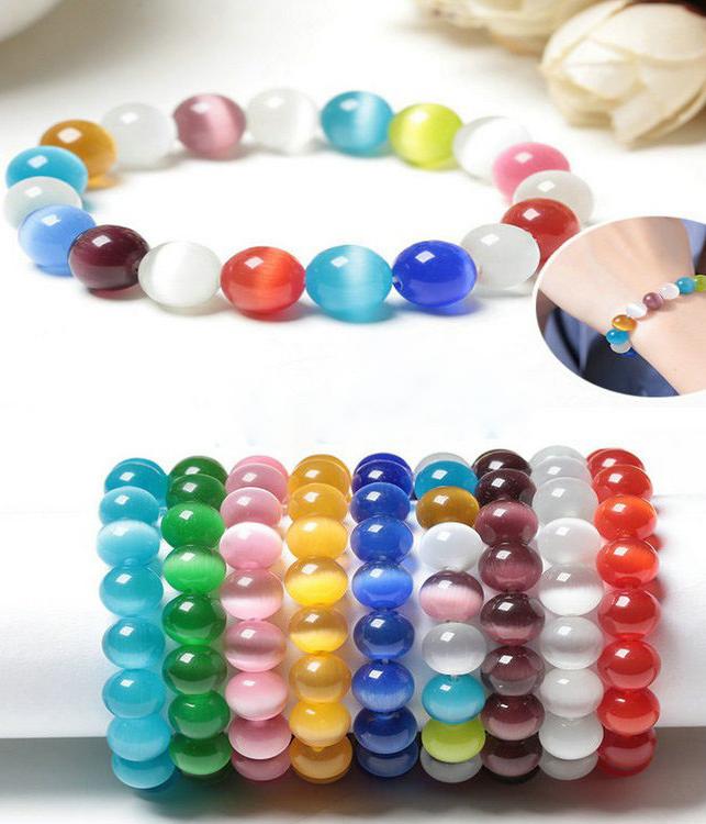 Vòng tay đá mắt mèo