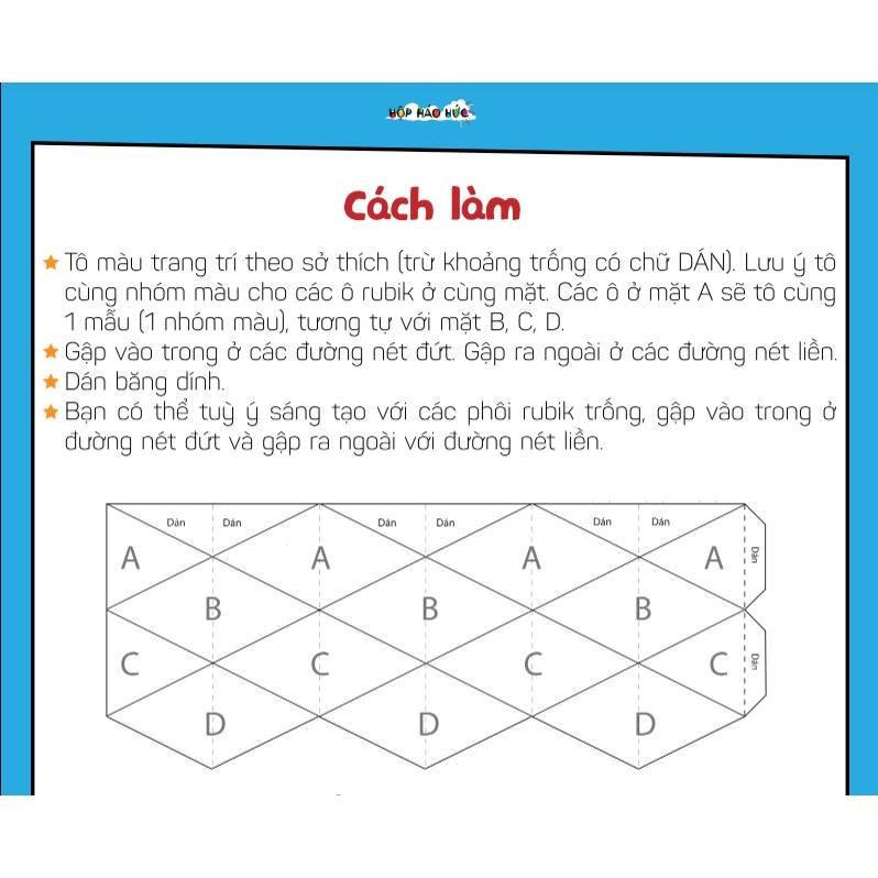 Đồ chơi thông minh cho bé RUBIK GIẤY Hộp Háo Hức 6-10 tuổi - giúp đôi tay con bận rộn