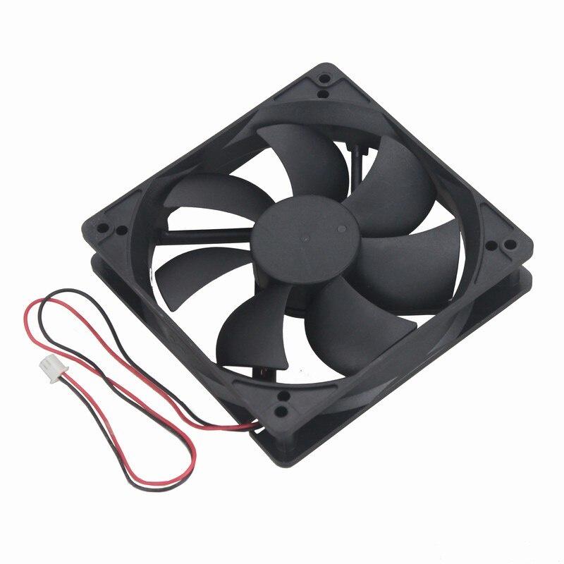 1 Pcs Gdstime 12cm 0.2A DC 5V 2Pin 1500RPM Dual Ball 120mm*120mm*25mm Computer Cooler Motor Cooling Fan 120mm x 25mm 12025B