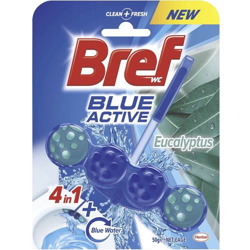 Viên khử mùi toilet Bref WC Blue active  50g - Đức