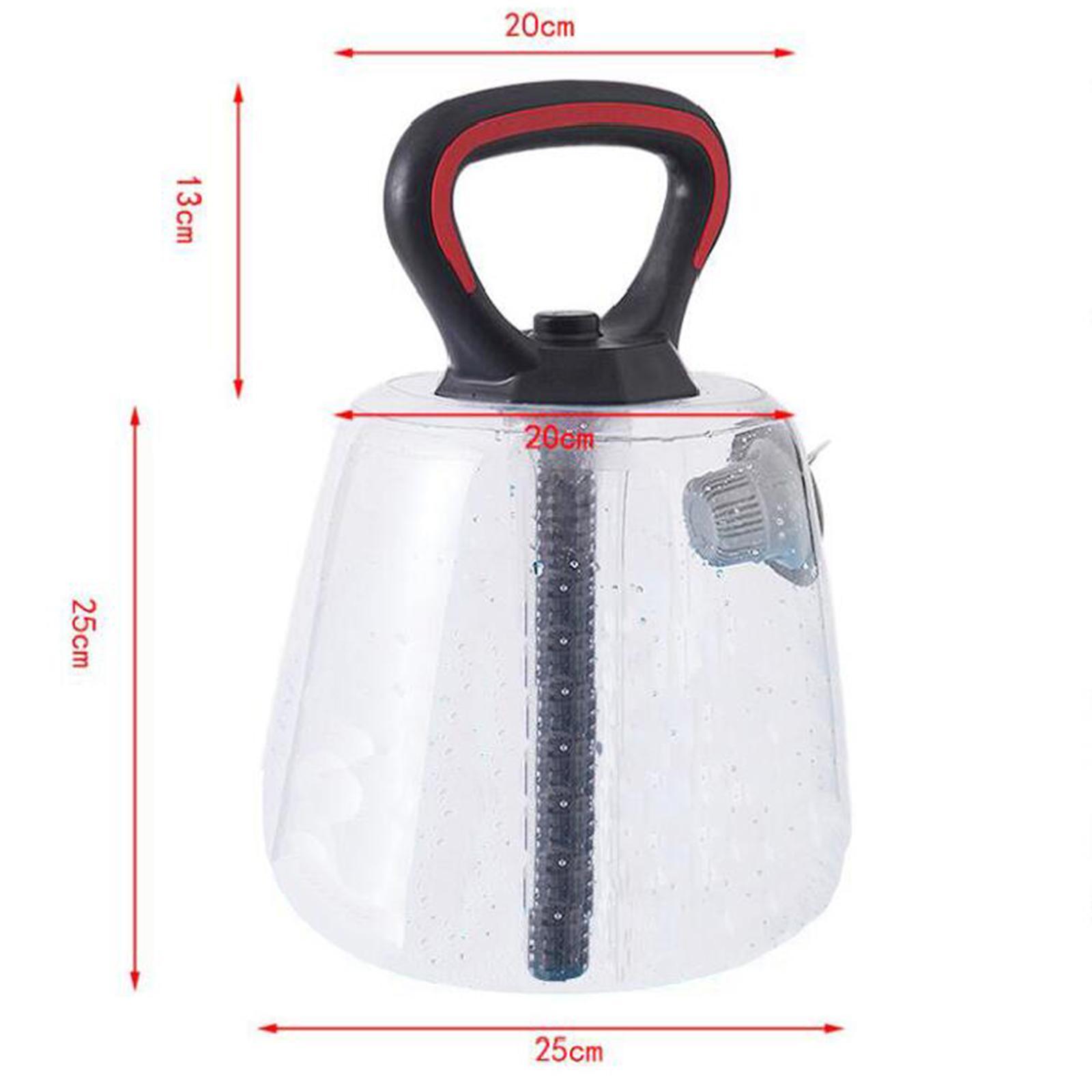 Water Filled Kettlebell, Weight Lifting Adjustable, Core Training Water Bottle Kettle, Bells Exercise for Full body Men Workout Household