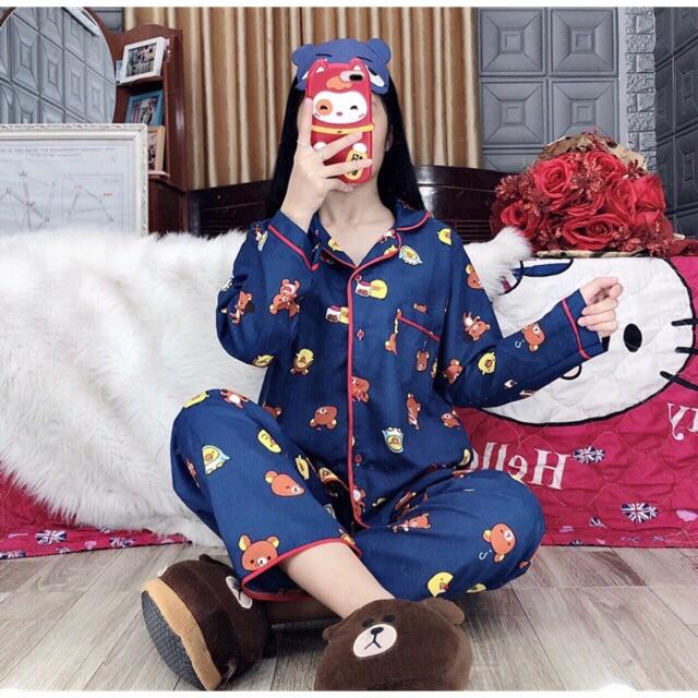 Bộ pijama chất thô kate giá rẻ